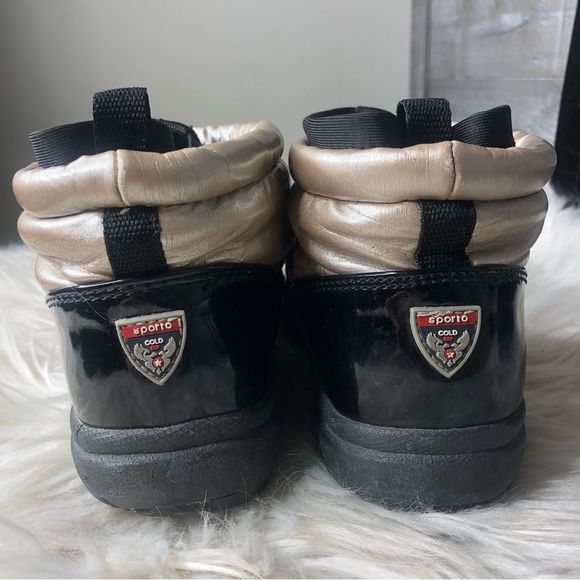 Sporto womens 7 barefoot wool silver metallic short winter booties 7 womens - Picture 6 of 7